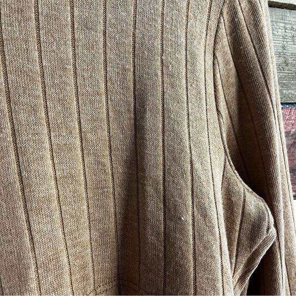 Altar’d State Tan Ribbed Cutout Back Dress Size Large - Picture 10 of 13